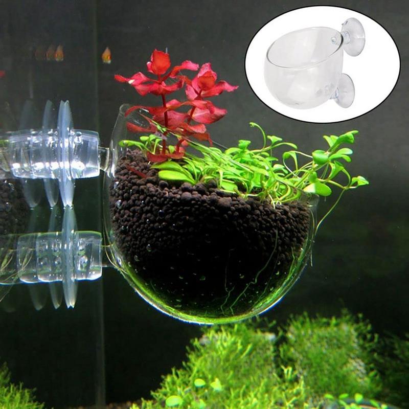 Aquarium Fish Pot - Decorações de aquário planta copo pote