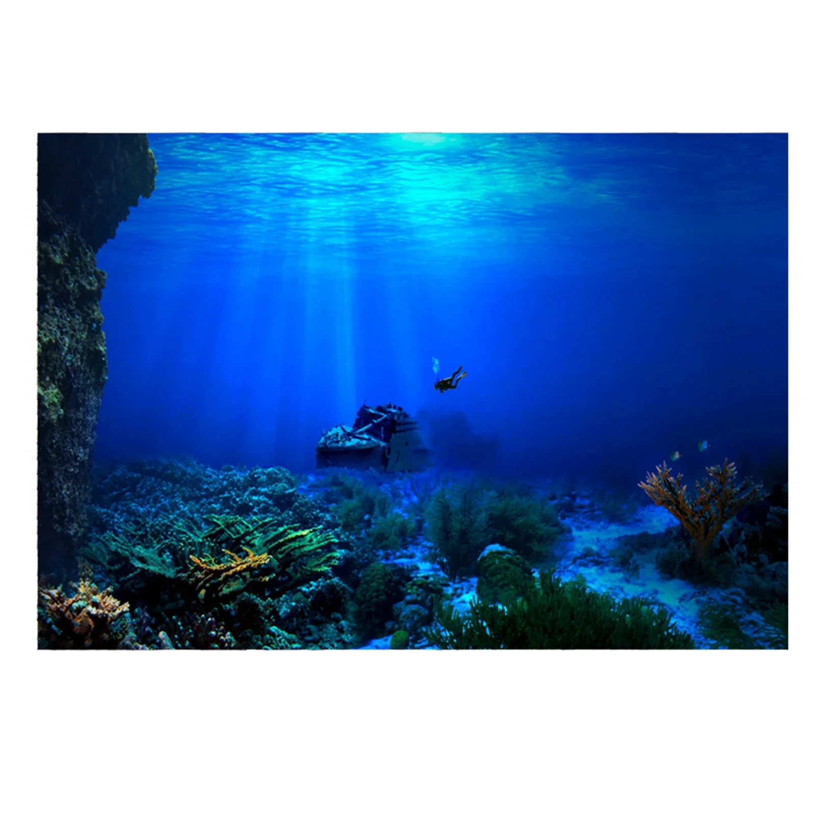 Aquarium Fish World - PVC 3D Subaquático Mundo Aquário Cartaz