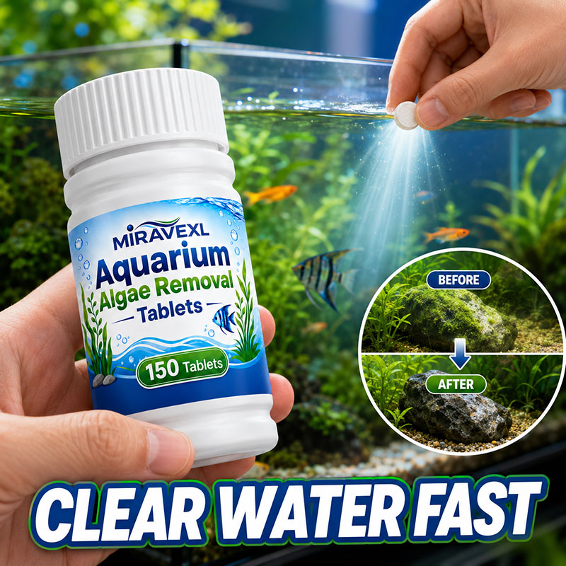Live Fish Aquarium - MIRAVEXL 150 Comprimidos para Remoção de