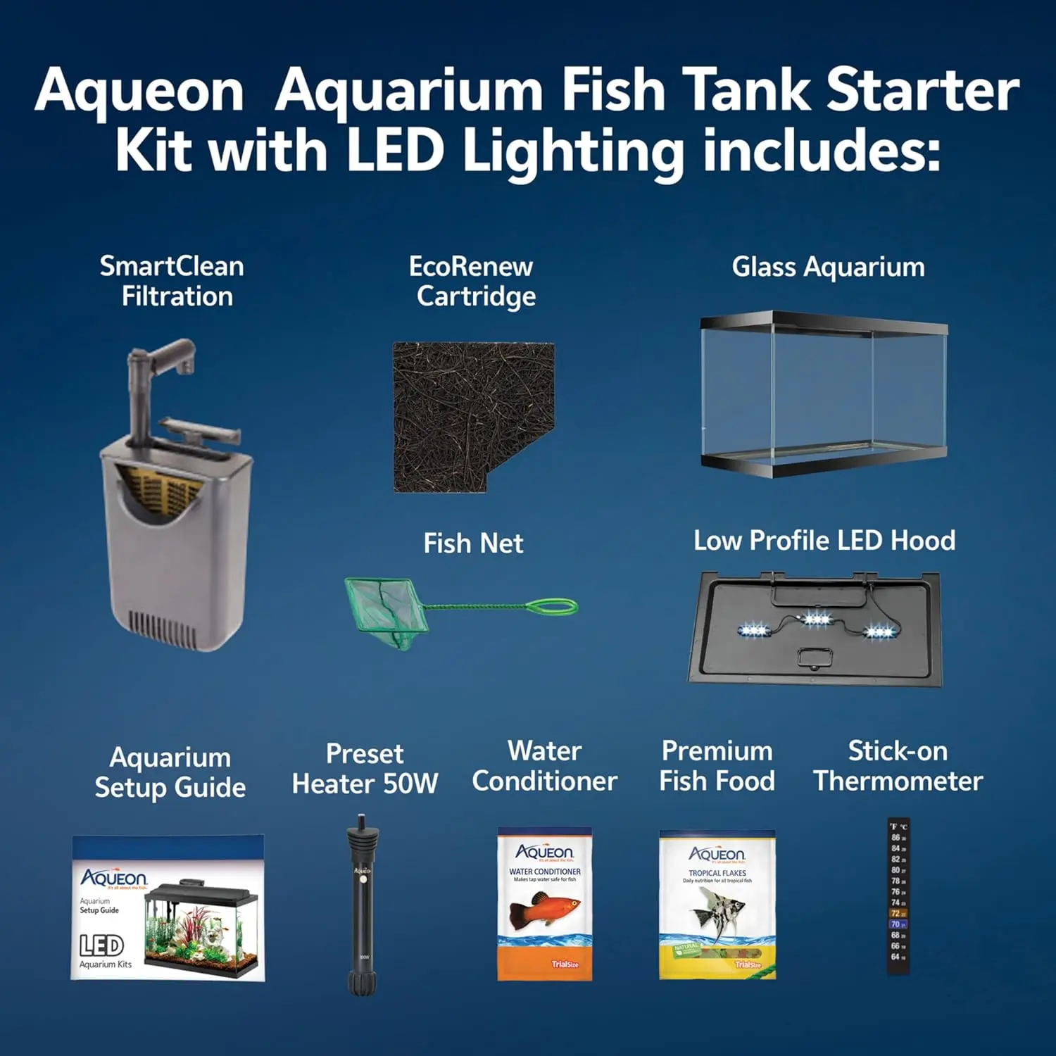 Tetra Fish In Aquarium - Kit Inicial para Aquário com Filtragem