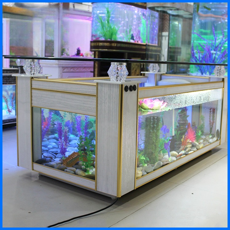 Live Fish Aquarium - Mesa de centro para sofá, aquário