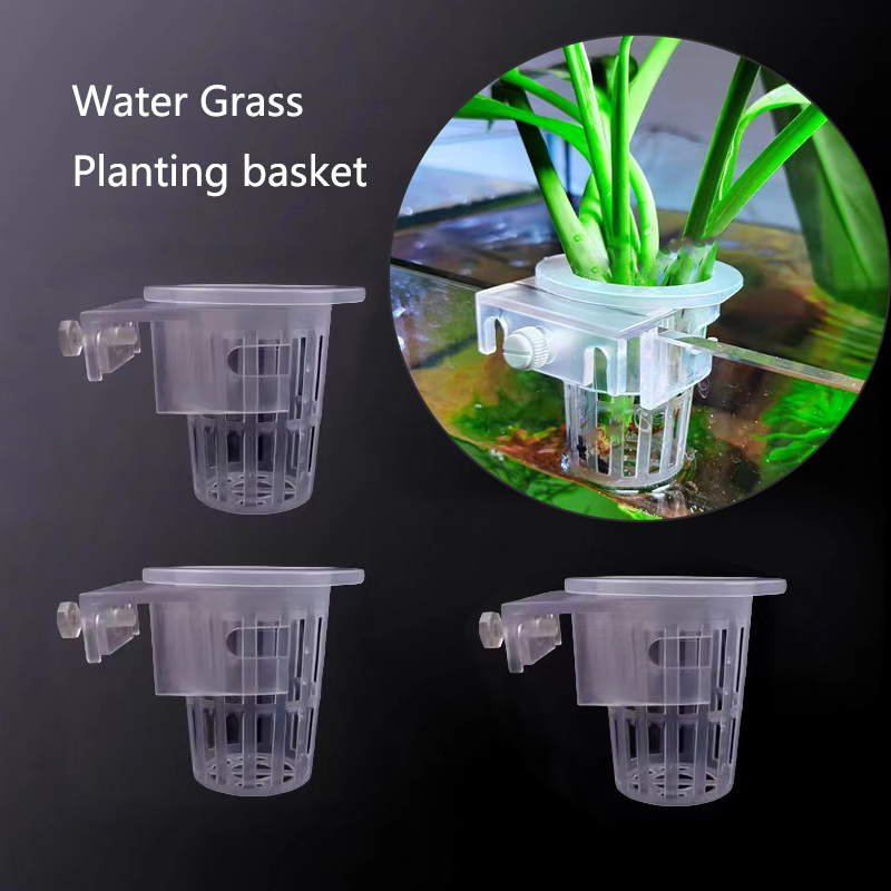 Aquarium Fish Pot - Cesta de plantio de aquário, suporte