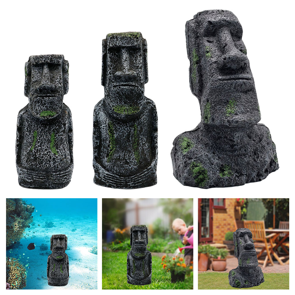 Aquário moai estátuas ilha de  - Aquarium Fish Pot avaliação e preço