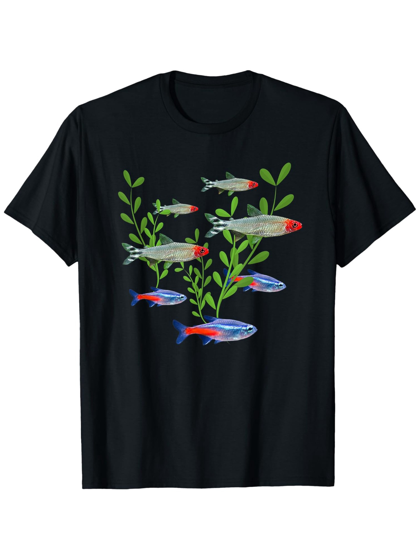 Camiseta Masculina com Estampa - Tetra Fish In Aquarium avaliação e preço