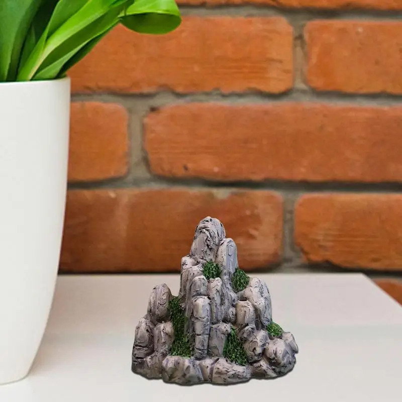 1pc montanha em miniatura pedr - Aquarium Decoration Rock avaliação e preço