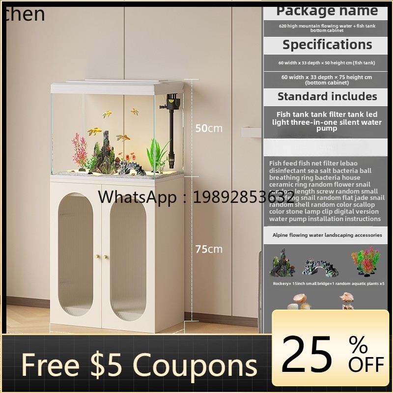 YGG Novo Aquário de Luxo para  - Live Fish Aquarium avaliação e preço