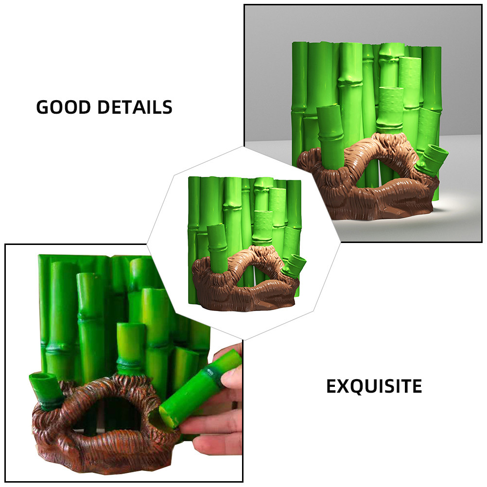 1 Peça de Caverna de Bambu 3D  - Aquarium Fish Cave avaliação e preço