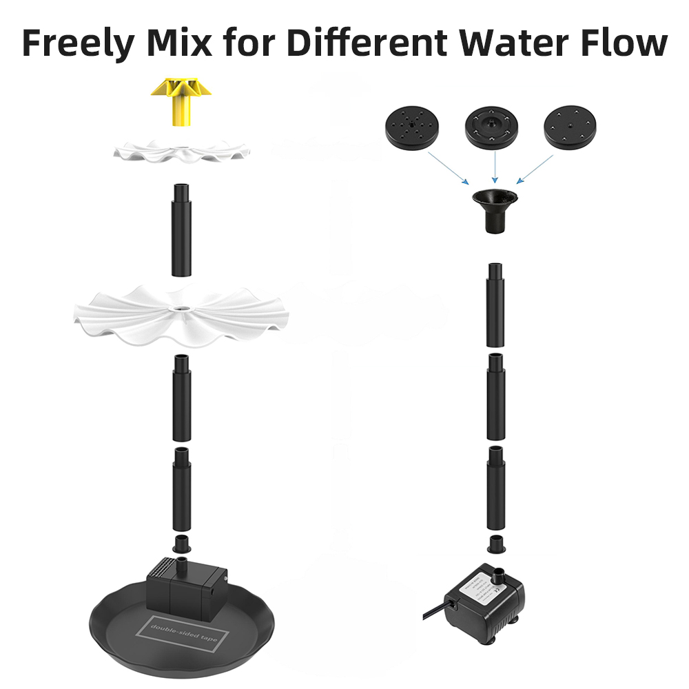 Solar Powered água fonte bomba - Aquarium Fish Accessories avaliação e preço