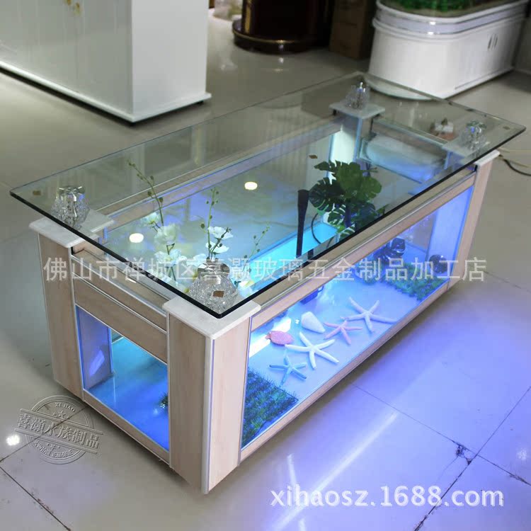 Mesa de centro para sofá, aquá - Live Fish Aquarium avaliação e preço