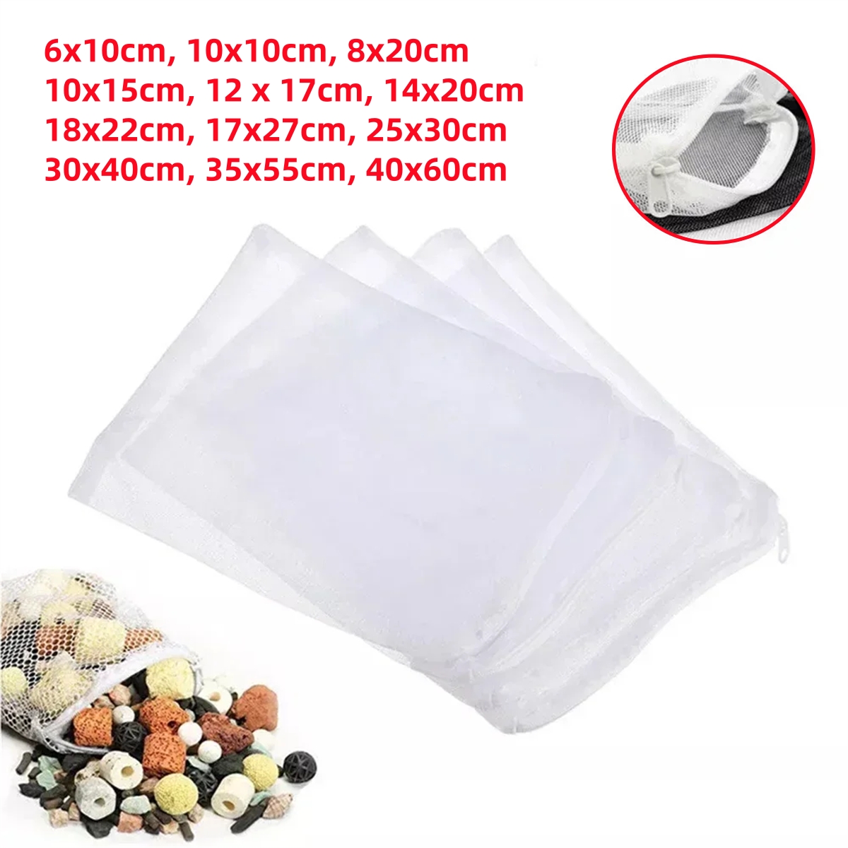 1/5 pçs sacos de filtro de aqu - Aquarium Fish Cave avaliação e preço